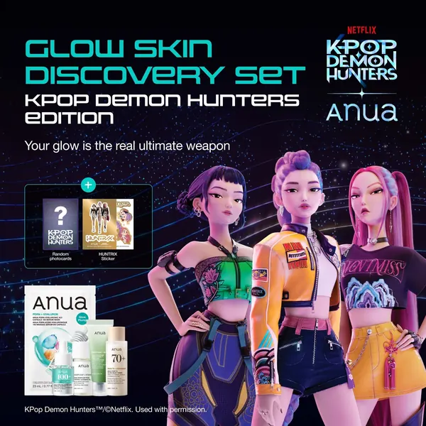 Anua Kpop Demon Hunters Glow Skin Discovery Set